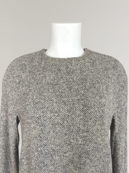 HERMÈS BY MARGIELA HERRINGBONE WEAVE CASHMERE PULLOVER