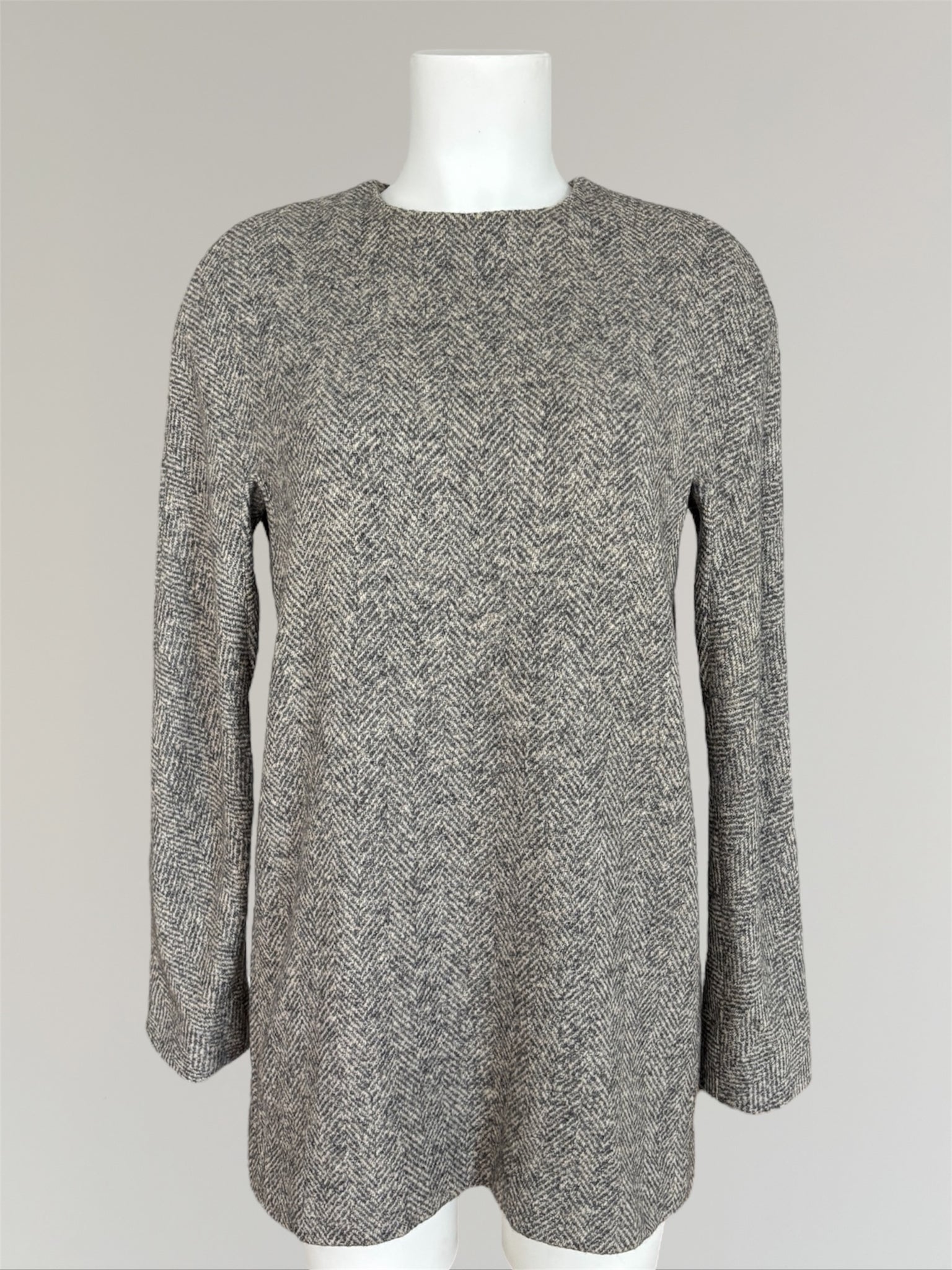 HERMÈS BY MARGIELA HERRINGBONE WEAVE CASHMERE PULLOVER