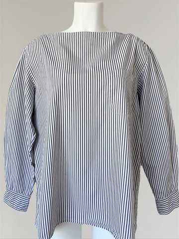 HERMÈS BY MARGIELA SS2000 BOAT NECK COTTON BLOUSE