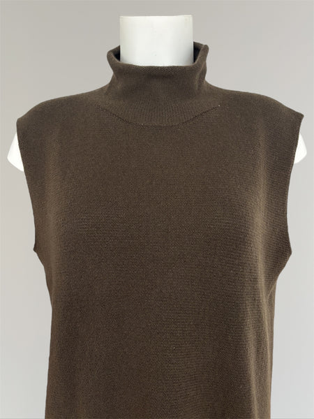 HERMÈS BY MARGIELA SLEEVELESS CASHMERE TURTLENECK