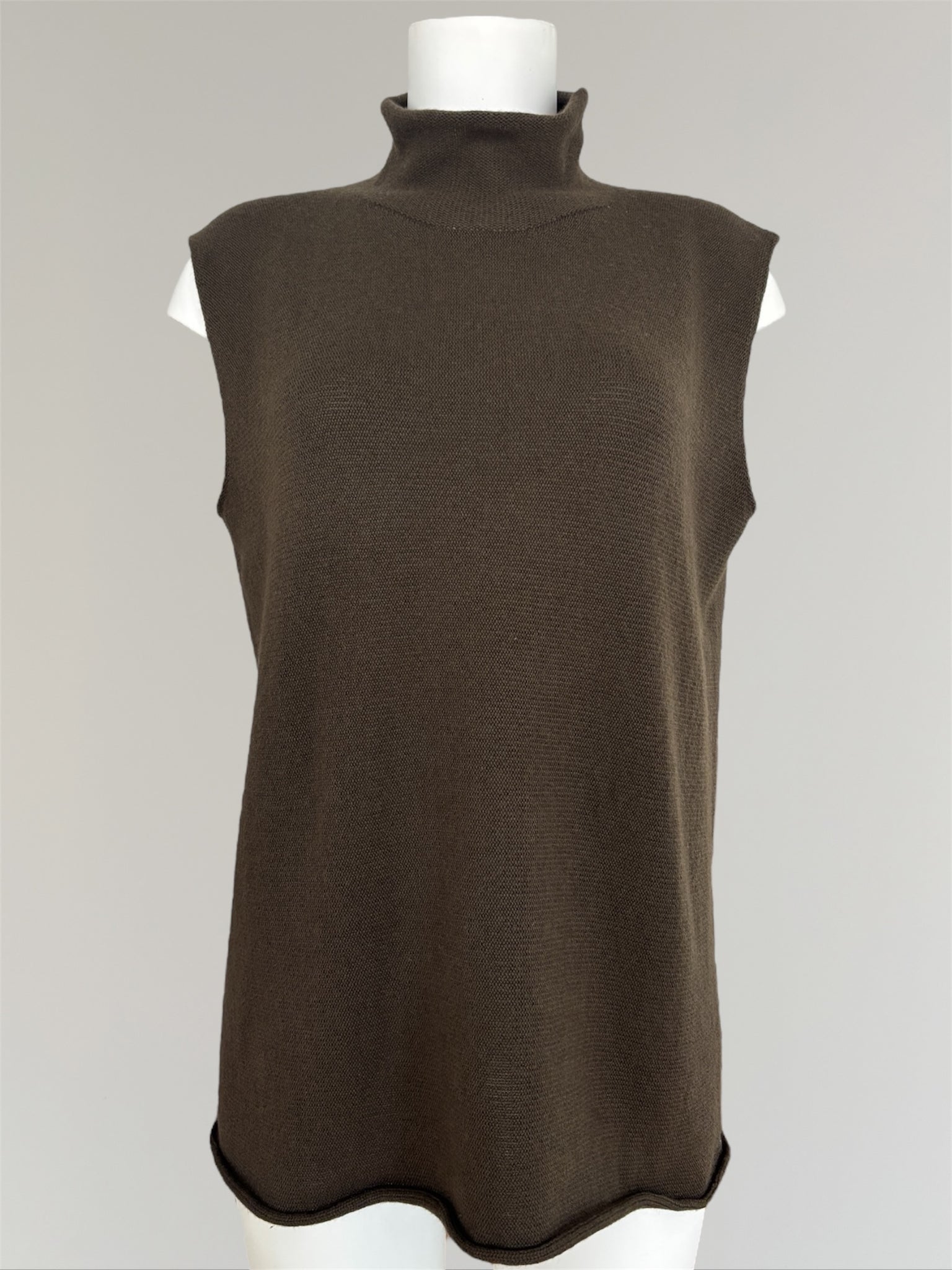 HERMÈS BY MARGIELA SLEEVELESS CASHMERE TURTLENECK
