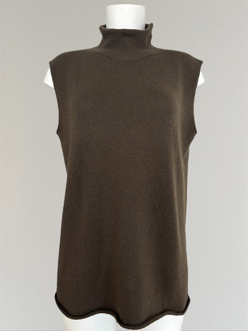 HERMÈS BY MARGIELA SLEEVELESS CASHMERE TURTLENECK