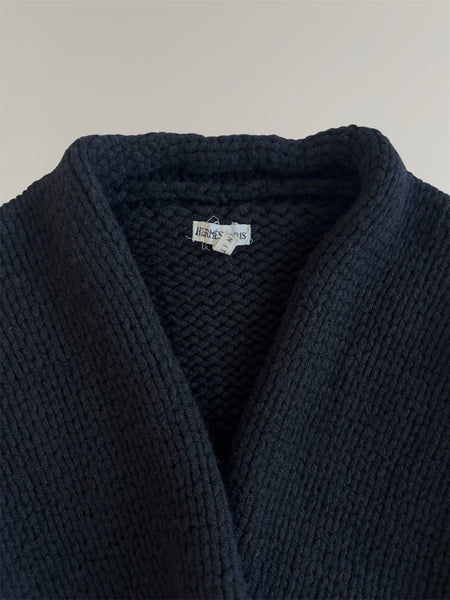 HERMÈS BY MARGIELA AW1998 HAND KNITTED CASHMERE CARDIGAN