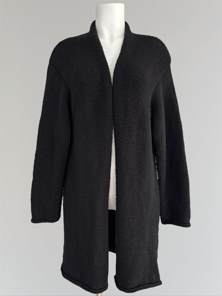 HERMÈS BY MARGIELA AW1998 HAND KNITTED CASHMERE CARDIGAN