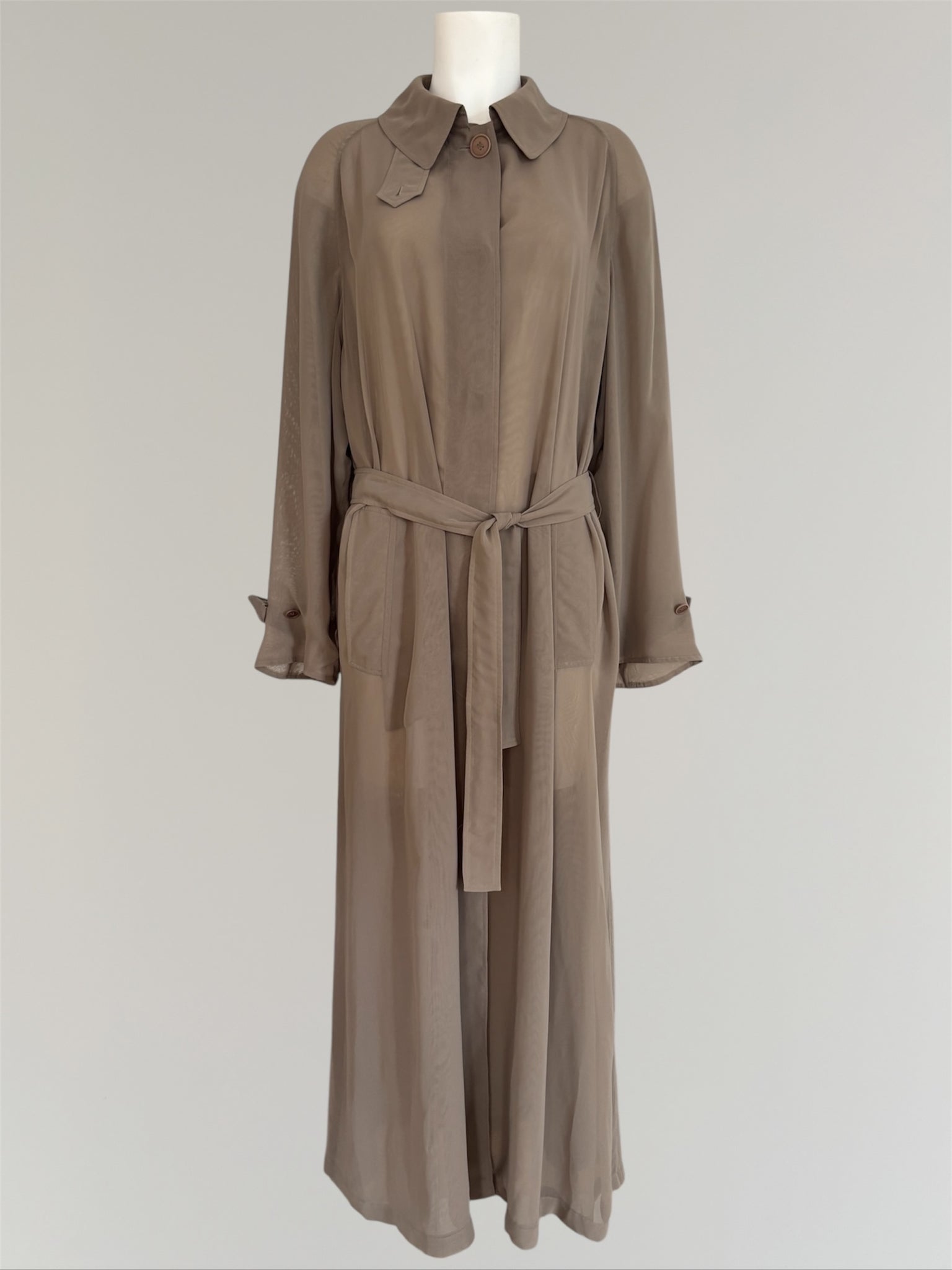 HERMÈS BY MARGIELA SS1999 ANTI-PLUIE LONG TRENCH COAT