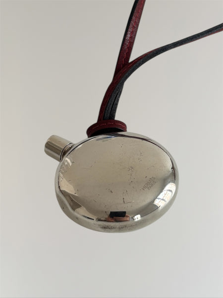 HERMÈS MARGIELA SS2003 SILVER PERFUME BOTTLE NECKLACE