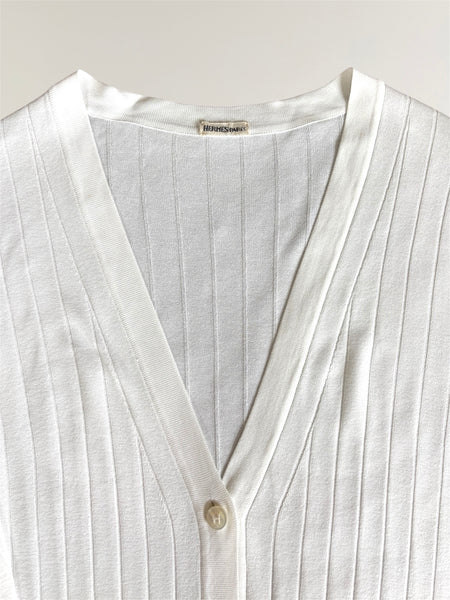 HERMÈS BY MARGIELA LIGHTWEIGHT VISCOSE KNIT CARDIGAN