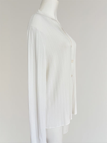 HERMÈS BY MARGIELA LIGHTWEIGHT VISCOSE KNIT CARDIGAN