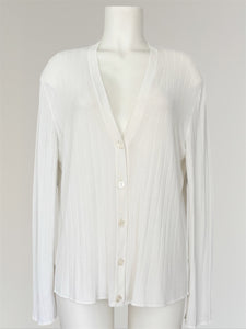 HERMÈS BY MARGIELA LIGHTWEIGHT VISCOSE KNIT CARDIGAN