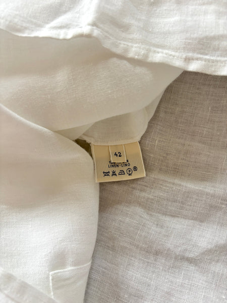 HERMÈS BY MARGIELA SS1999 LINEN VAREUSE SHIRT