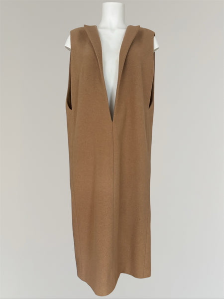 HERMÈS BY MARGIELA AW2000 CAMEL HAIR VAREUSE DRESS