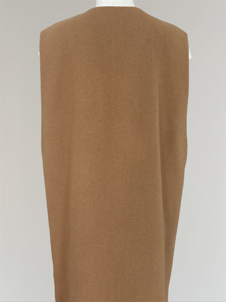 HERMÈS BY MARGIELA AW2000 CAMEL HAIR VAREUSE DRESS