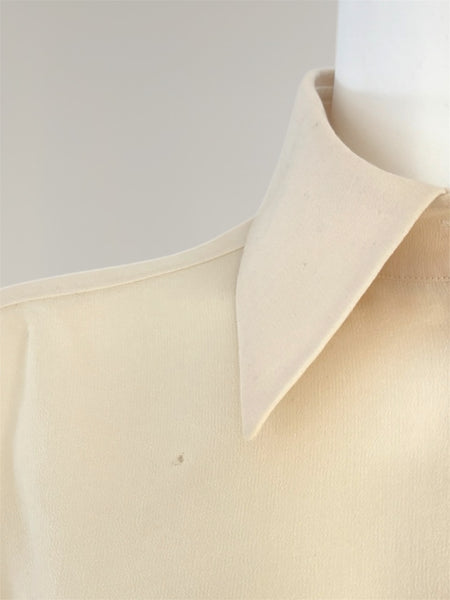 HERMÈS BY MARGIELA SS2004 BI-COLOR COTTON AND SILK SHIRT
