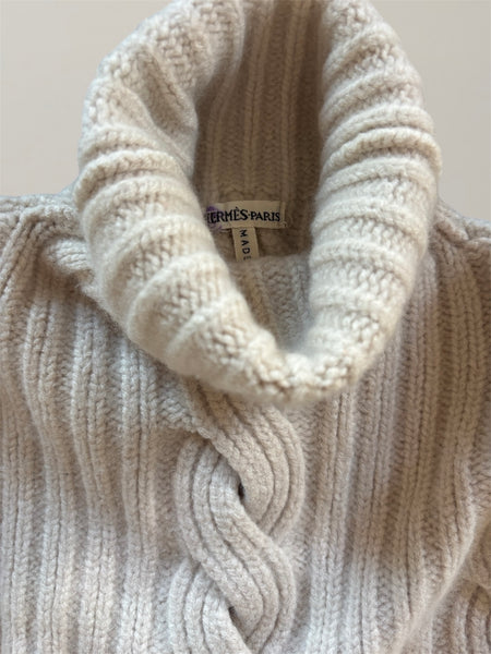 HERMÈS BY MARGIELA AW2000 CASHMERE CABLE KNIT