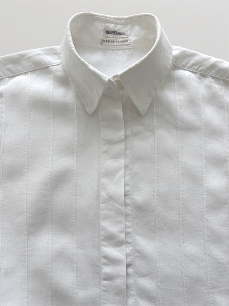 HERMÈS BY MARGIELA SS2002 SLEEVELESS LINEN TOP