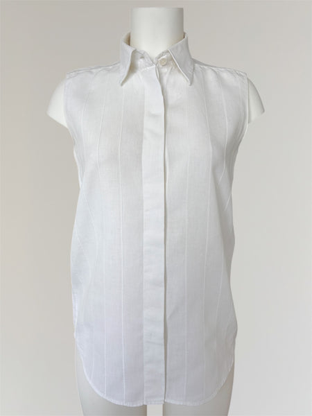 HERMÈS BY MARGIELA SS2002 SLEEVELESS LINEN TOP