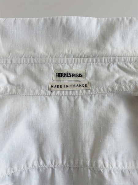 HERMÈS BY MARGIELA SS2002 SLEEVELESS LINEN TOP