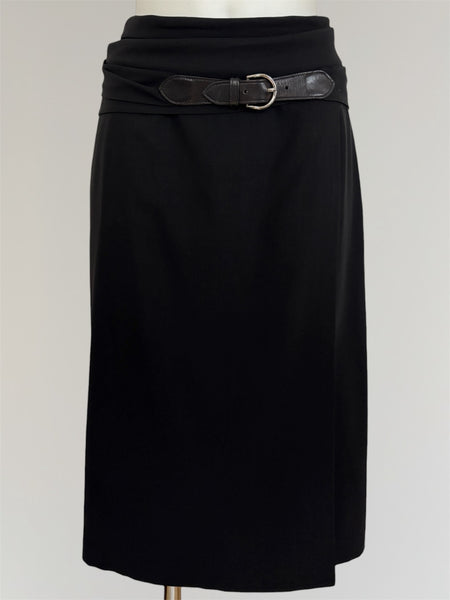 HERMÈS BY MARGIELA SS2003 MID-LENGTH WRAP SKIRT