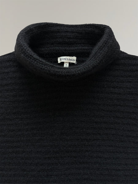 HERMÈS BY MARGIELA AW2003 SLEEVELESS CASHMERE AND ALPACA KNIT