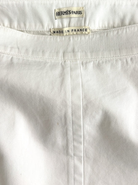 HERMÈS BY MARGIELA SS1999 COTTON LONG SKIRT