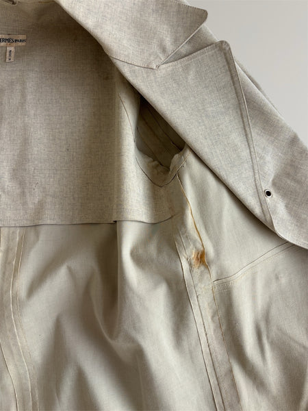 HERMÈS BY MARGIELA AW2001 MACKINTOSH TRENCH COAT