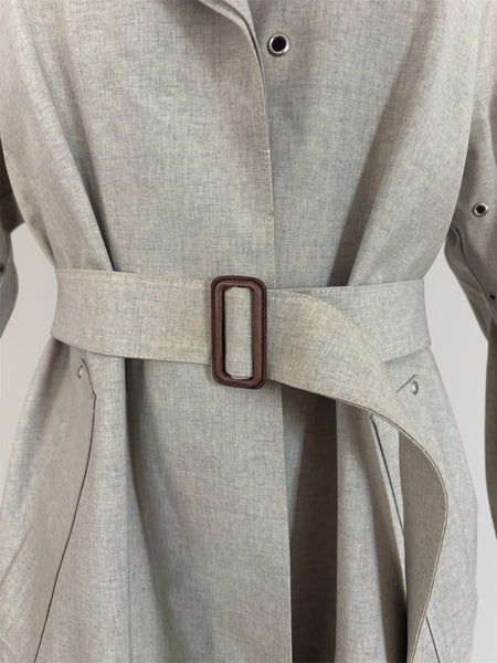 HERMÈS BY MARGIELA AW2001 MACKINTOSH TRENCH COAT
