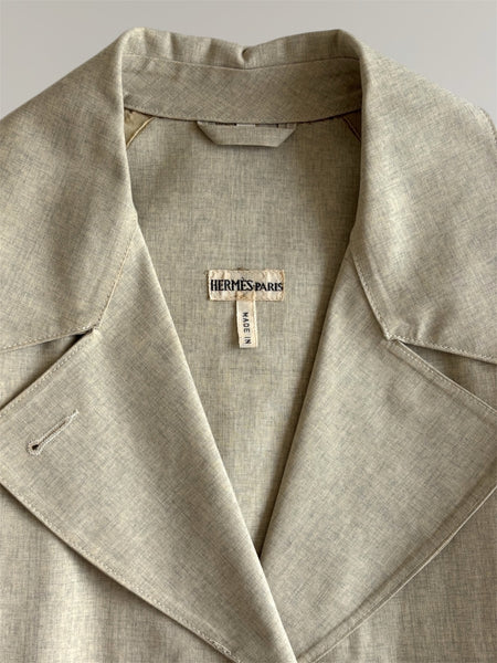 HERMÈS BY MARGIELA AW2001 MACKINTOSH TRENCH COAT