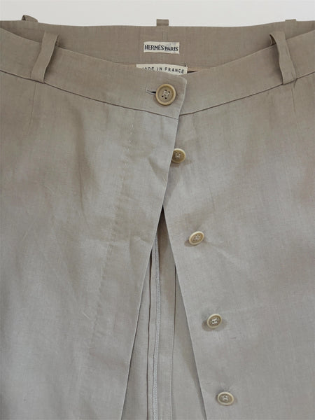 HERMÈS BY MARGIELA LINEN SKIRT