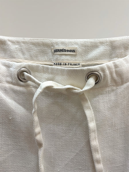 HERMÈS BY MARGIELA SS2001 LINEN SKIRT