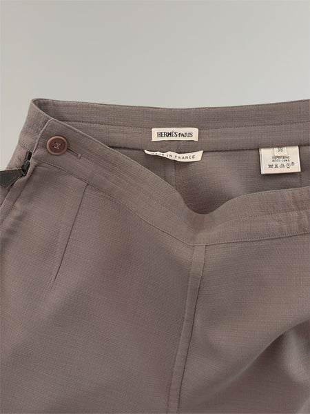HERMÈS BY MARGIELA SS1999 HIGH WAIST WOOL PANT