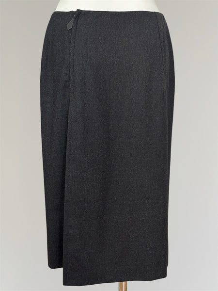 HERMÈS BY MARGIELA AW2000 WOOL MIDI SKIRT