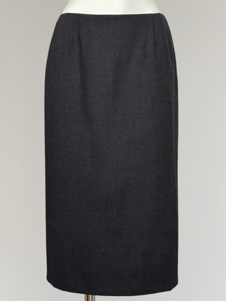 HERMÈS BY MARGIELA AW2000 WOOL MIDI SKIRT
