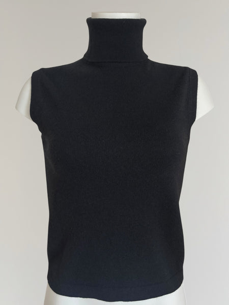 HERMÈS BY MARGIELA SLEEVELESS CASHMERE TURTLENECK
