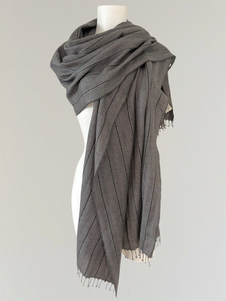 HERMÈS BY MARGIELA AW2001 SILK AND CASHMERE SHAWL