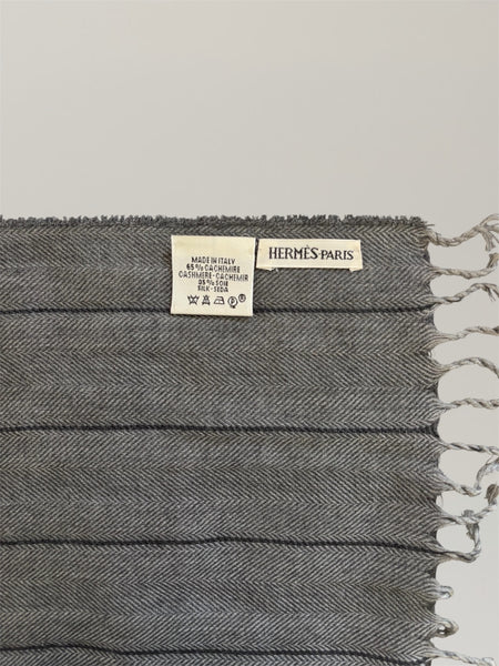HERMÈS BY MARGIELA AW2001 SILK AND CASHMERE SHAWL