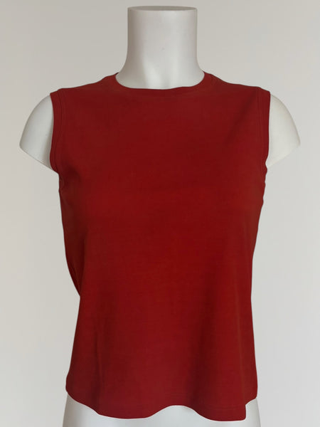 HERMÈS BY MARGIELA SS2001 SLEEVELESS JERSEY TOP