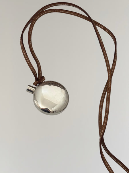 HERMÈS MARGIELA SILVER PERFUME BOTTLE NECKLACE