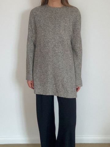 HERMÈS BY MARGIELA HERRINGBONE WEAVE CASHMERE PULLOVER