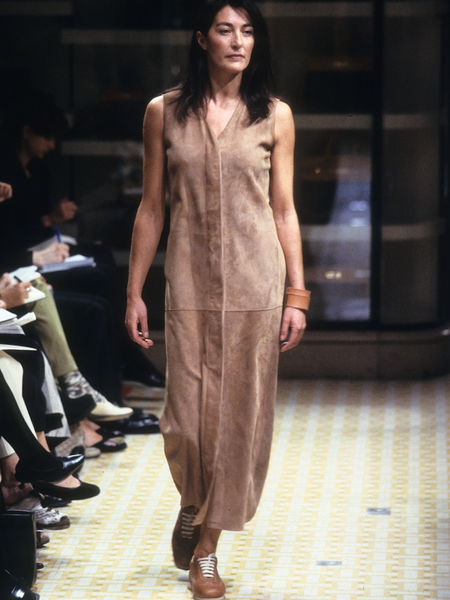 HERMÈS BY MARGIELA SS1999 LEATHER DRESS