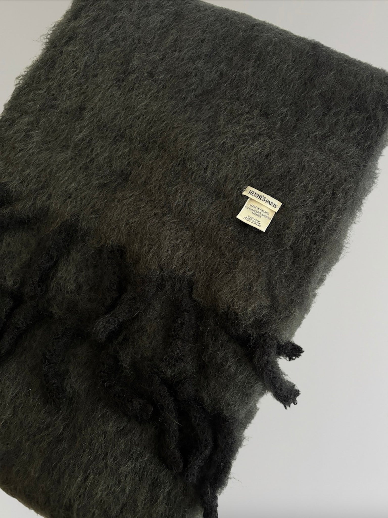 HERMÈS BY MARGIELA AW1999 HAND WOVEN MOHAIR SCARF