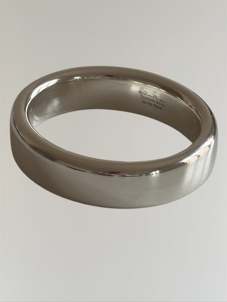 TIFFANY&CO BY ELSA PERETTI SILVER DOUGHNUT BANGLE