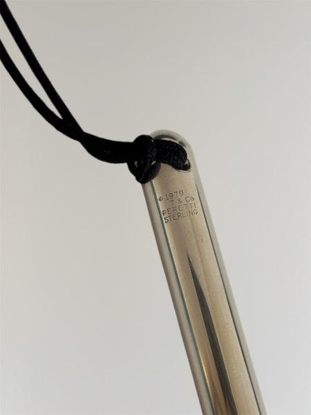 TIFFANY&CO BY ELSA PERETTI STERLING SILVER PEN NECKLACE