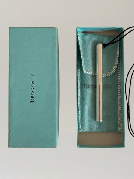TIFFANY&CO BY ELSA PERETTI STERLING SILVER PEN NECKLACE
