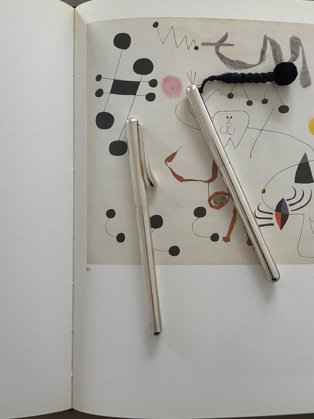 TIFFANY&CO BY ELSA PERETTI STERLING SILVER PEN WITH SILK POMPOM FROM 1979