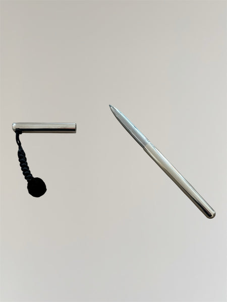 TIFFANY&CO BY ELSA PERETTI STERLING SILVER PEN WITH SILK POMPOM FROM 1979