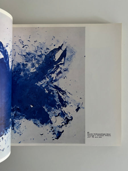 YVES KLEIN CENTRE POMPIDOU EXHIBITION BOOK FROM 1983