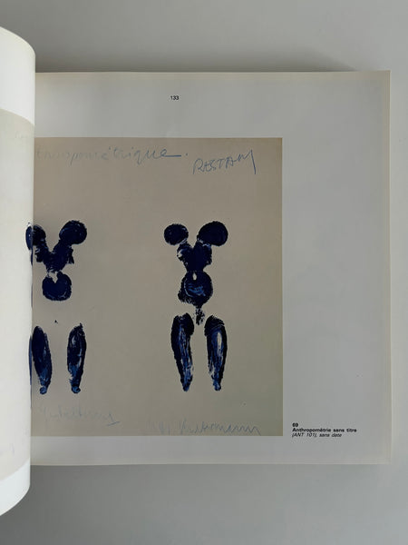 YVES KLEIN CENTRE POMPIDOU EXHIBITION BOOK FROM 1983