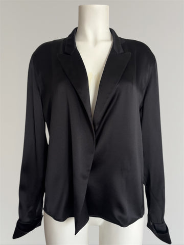 HERMÈS BY MARGIELA AW2002 SILK WRAP SHIRT