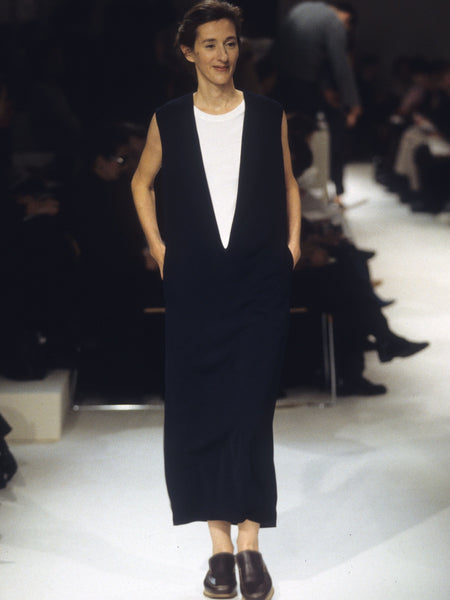 HERMÈS BY MARGIELA SS2000 VAREUSE LINEN DRESS