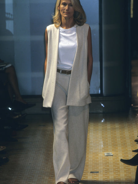 HERMÈS BY MARGIELA SS2001 LINEN VEST